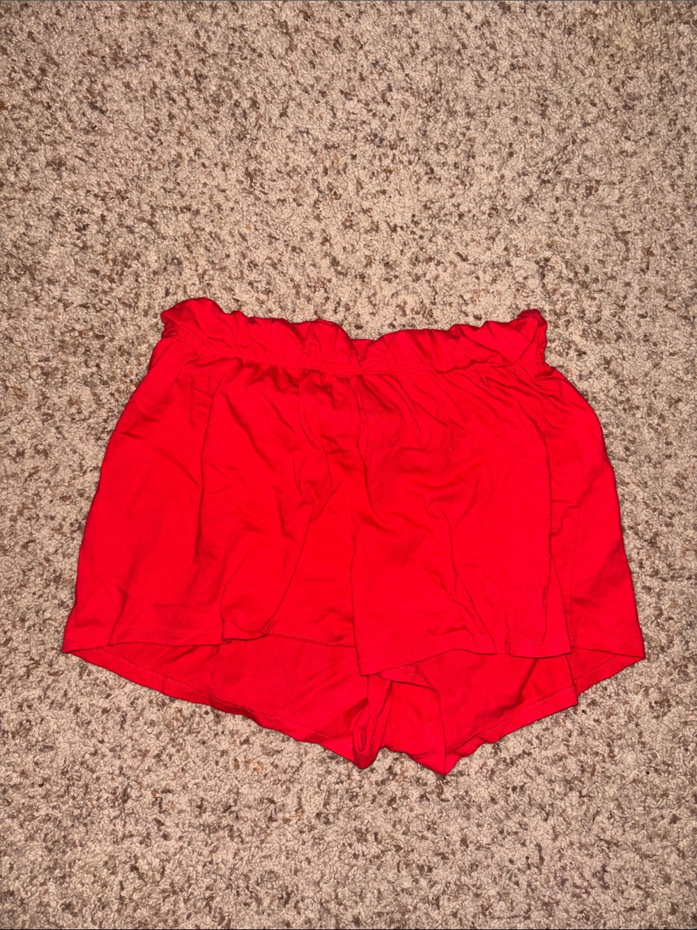 wild fable Red High-Waist Paperbag Shorts
